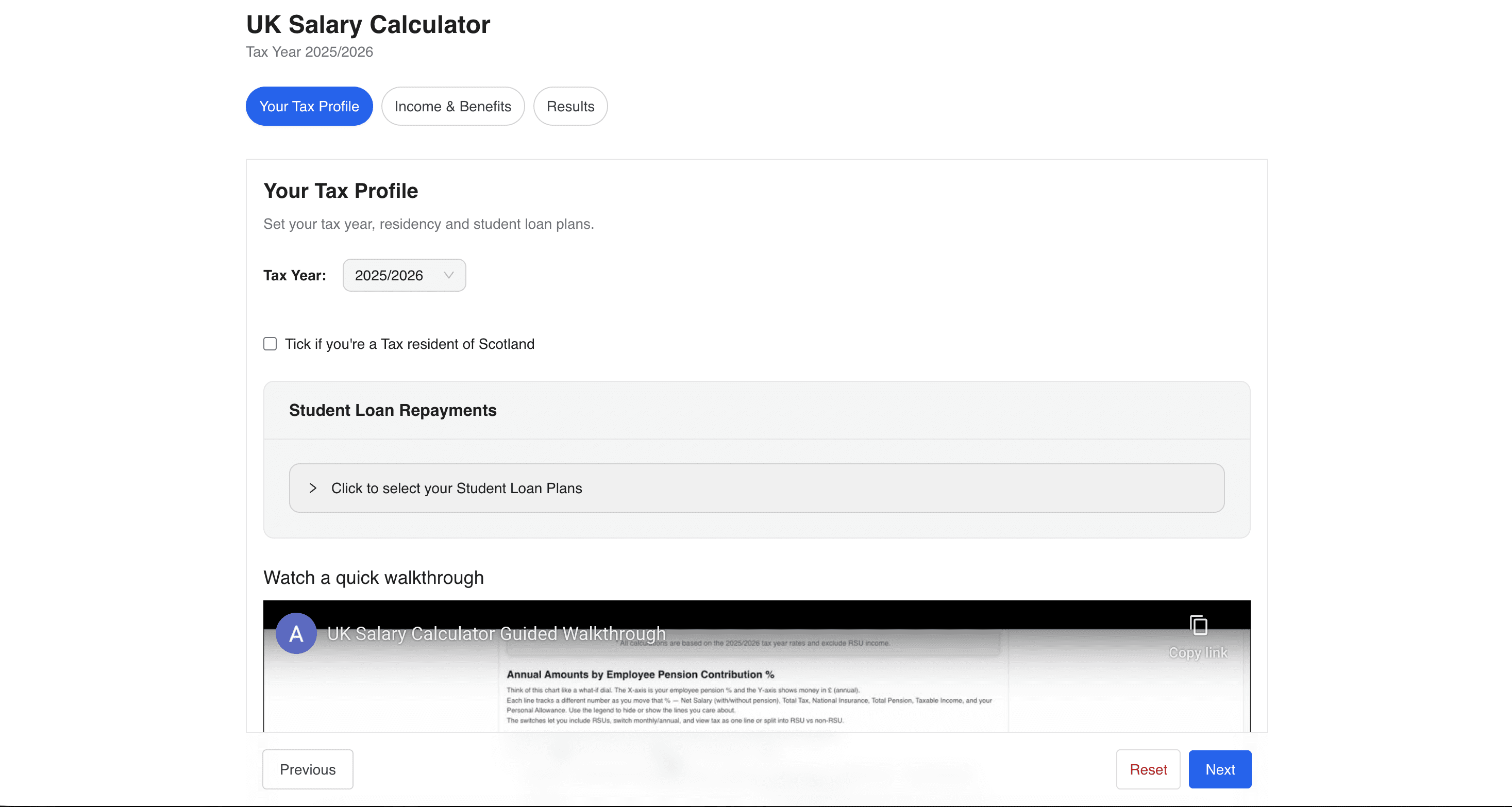 UK Compensation & Tax Calculator
